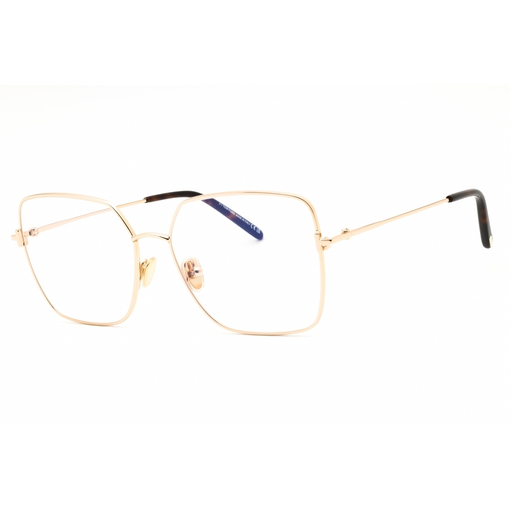 Nwt Tom Ford Ft5739 Rose Gold Rectangle 57mm Eyeglasses